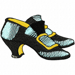 Shoes Embroidery Design 4